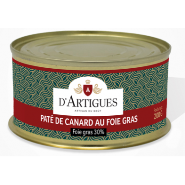 Pâté de foie de Canard (foie gras 30%)