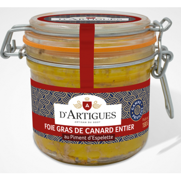 Foie Gras de Canard Entier PRIVILEGE au Piment d'Espelette