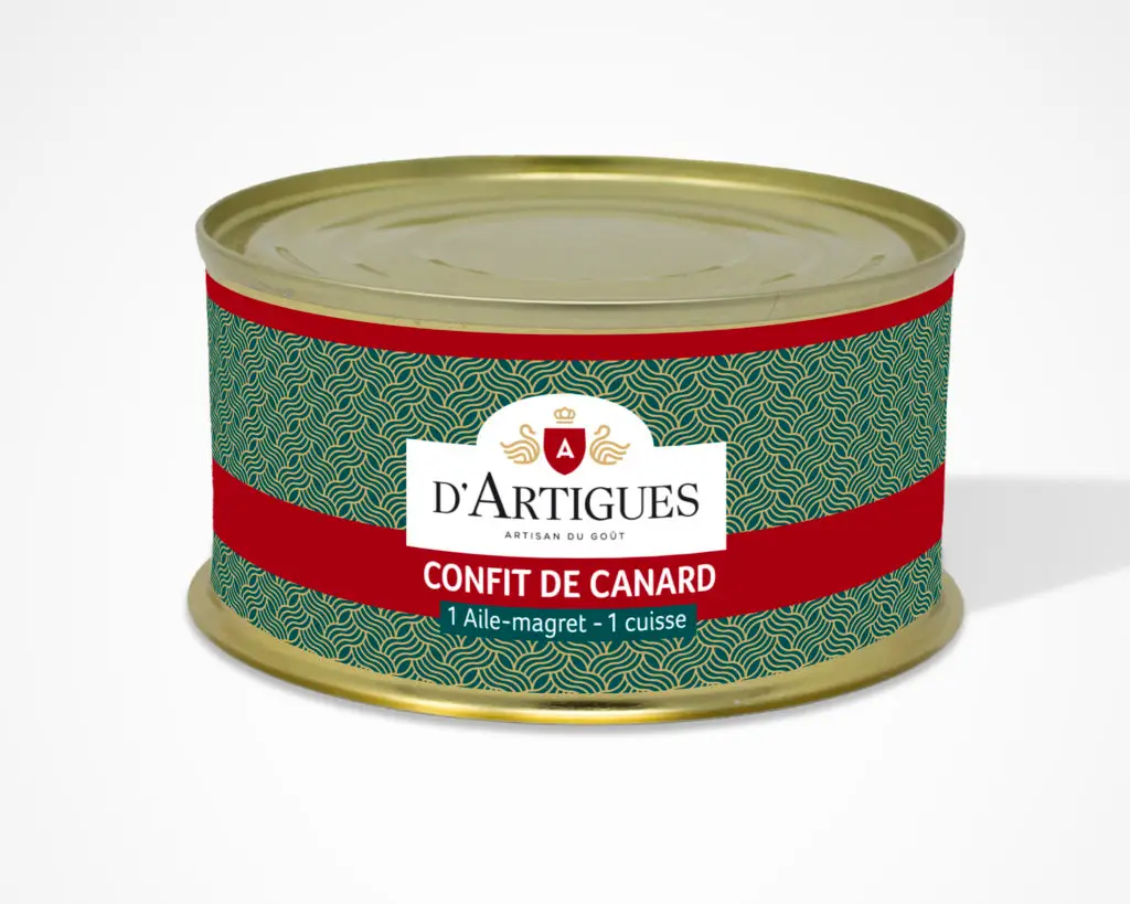 Conserve de confit de canard d'Artigues