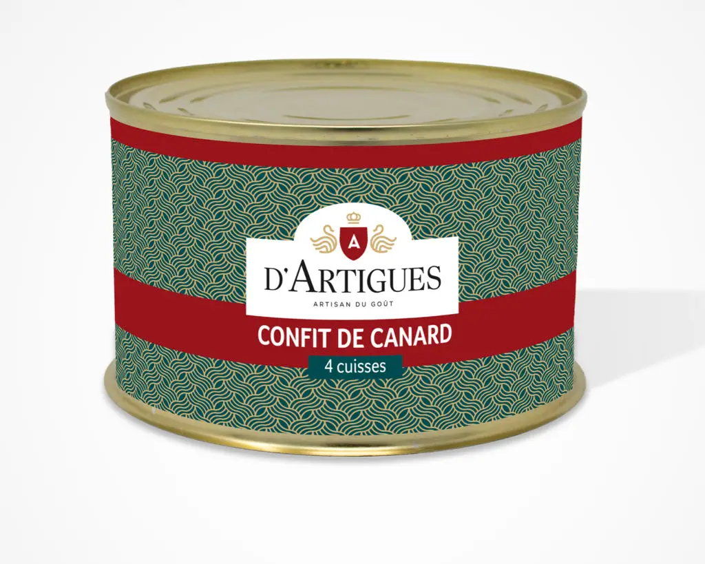Conserve de confit de canard d'Artigues