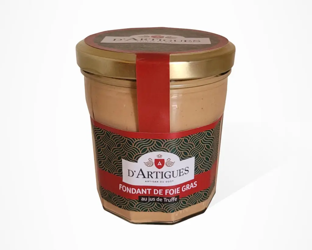 Bocal fondant de foie gras au jus de truffe d'Artigues