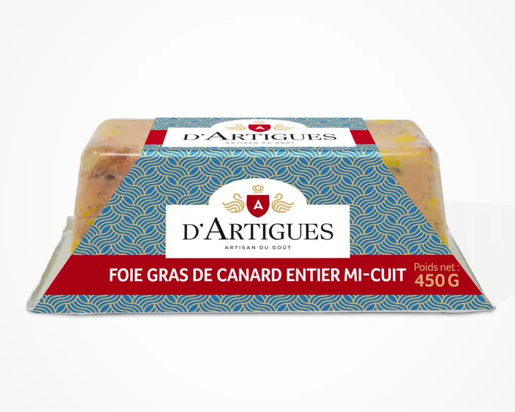 Bloc de foie gras de canard entier mi-cuit