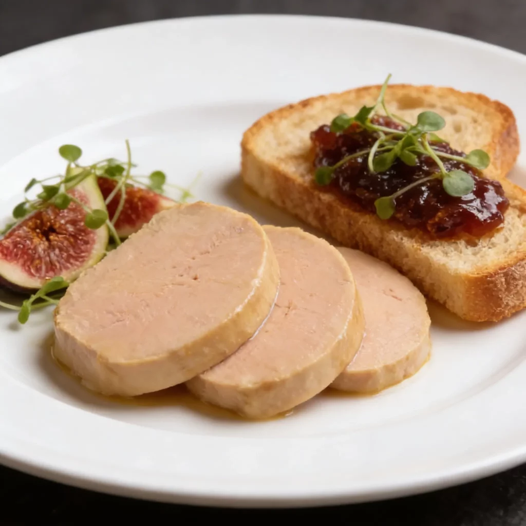 Foie gras mi-cuit sous vide
