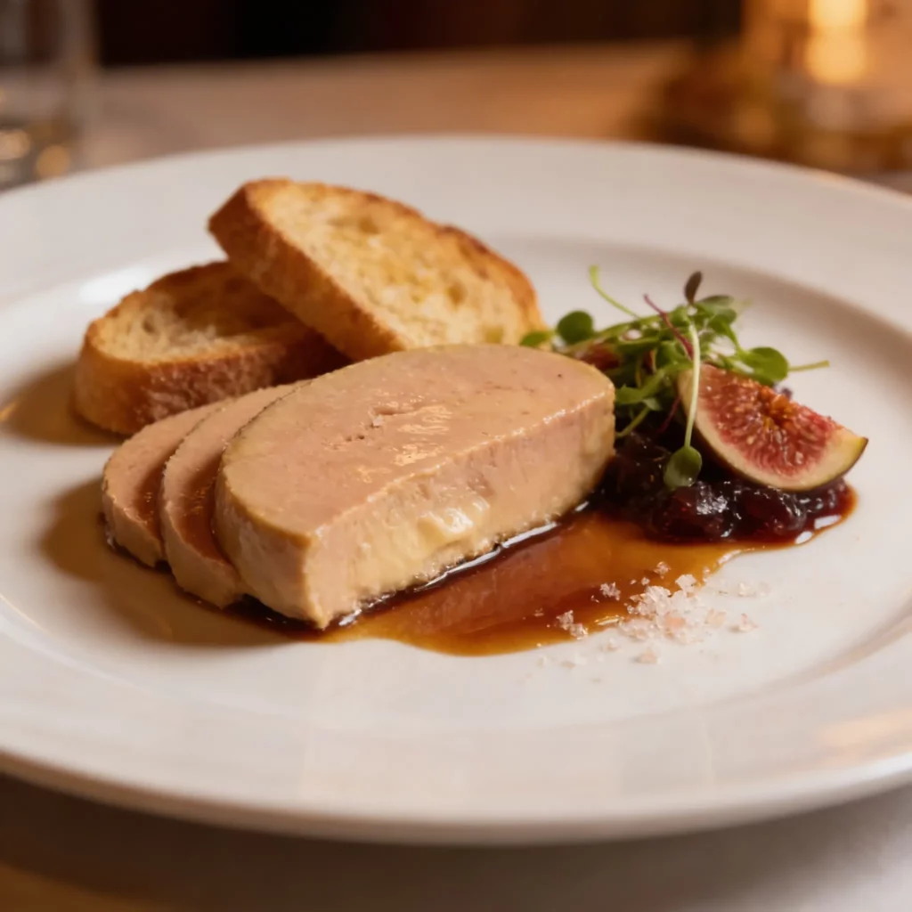 Foie gras mi-cuit sous vide