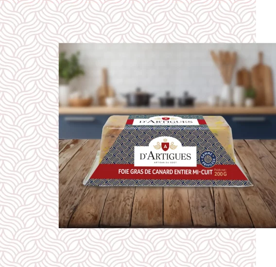 FoieGrasPrivilége Bloc de foie gras entier mi-cuit d'Artigues