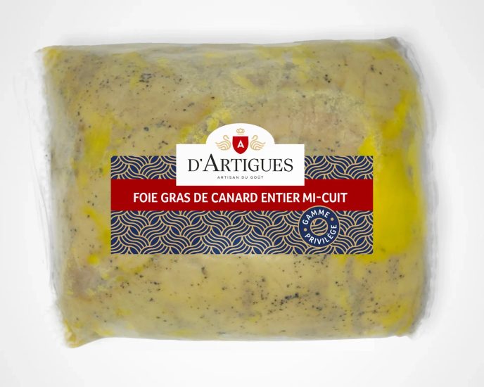 datigues-foie-gras-privilege-entier-mi-cuit-sous-vide-nature Foie gras de canard entier mi-cuit sous vide d'Artigues
