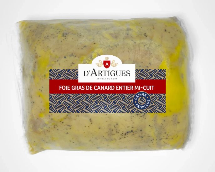 Foie gras de canard entier mi-cuit sous vide d'Artigues