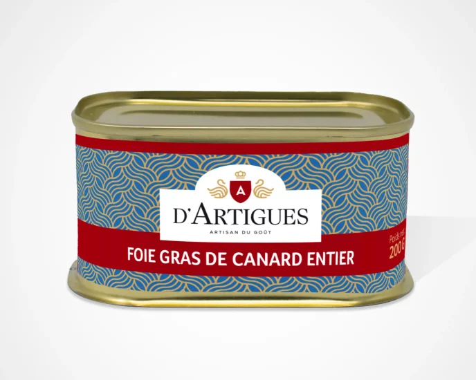 datigues-foie-gras-tradition-entier-boite-200g Conserve de foie gras de canard entier d'Artigues