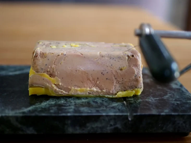 Magret de canard fourré au foie gras